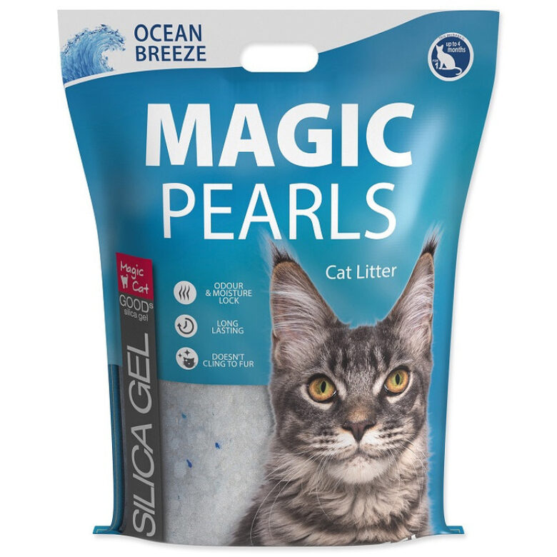 Silicone litter for cat litter boxes Magic Pearl Ocean Breeze 16 l